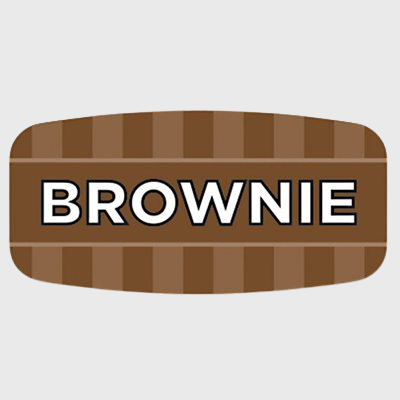 Mini Flavor Label Brownie - 1,000/Roll