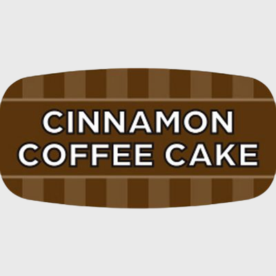 Mini Flavor Label Cinnamon Coffee Cake - 1,000/Roll