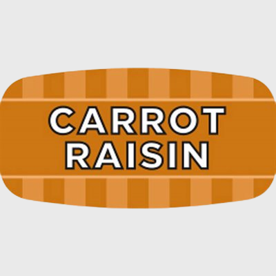 Mini Flavor Carrot Raisin Label - 1,000/Roll