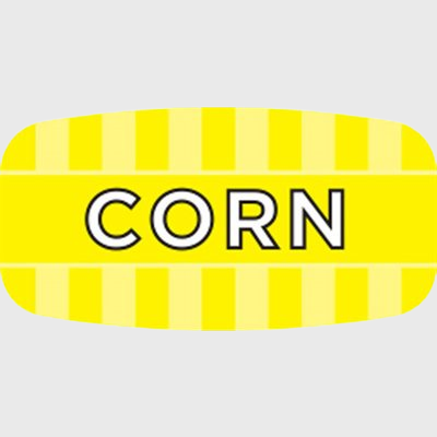 Mini Flavor Label Corn - 1,000/Roll