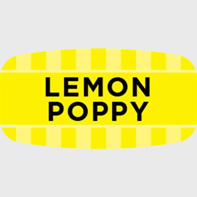 Mini Flavor Label Lemon Poppy - 1,000/Roll