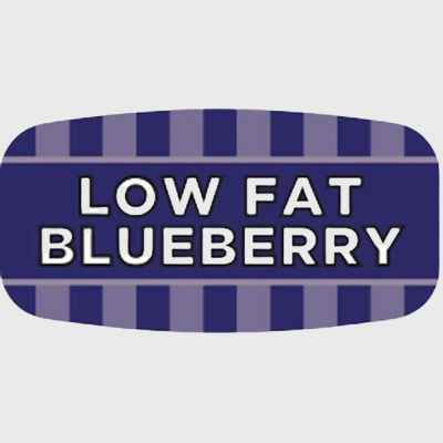 Mini Flavor Label Low Fat Blueberry - 1,000/Roll