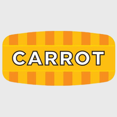 Mini Flavor Label Carrot - 1,000/Roll
