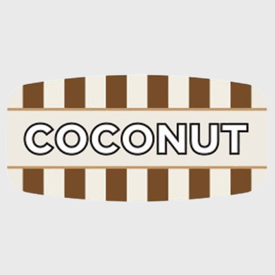 Mini Flavor Label Coconut - 1,000/Roll