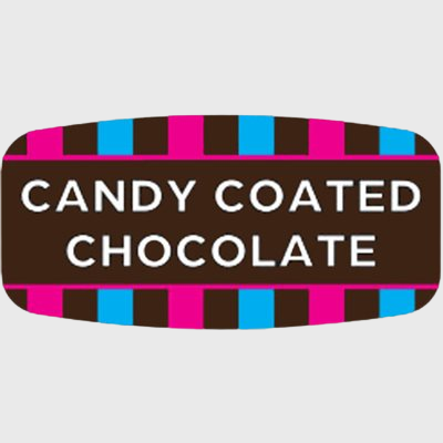 Mini Flavor Label Candy Coated Chocolate - 1,000/Roll