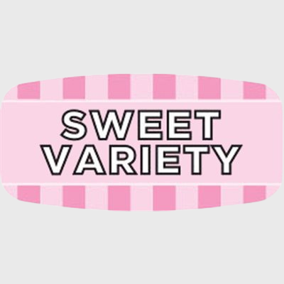 Mini Flavor Label Sweet Variety - 1,000/Roll