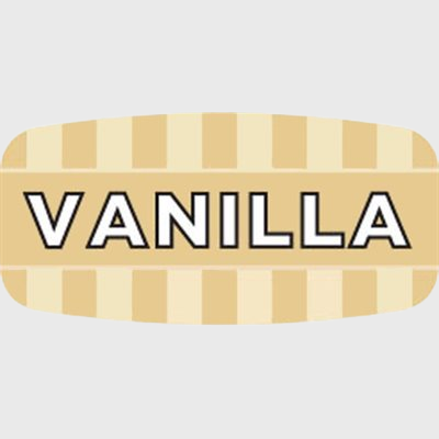 Mini Flavor Label Vanilla - 1,000/Roll