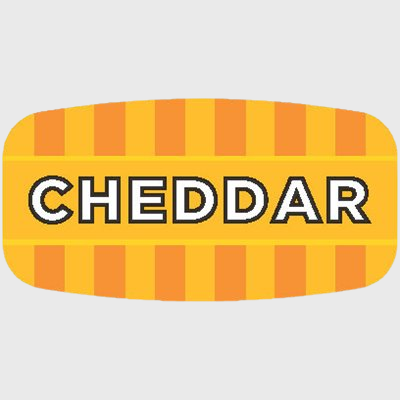 Mini Flavor Label Cheddar - 1,000/Roll