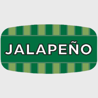 Mini Flavor Label Jalapeno - 1,000/Roll