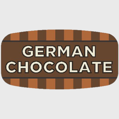 Mini Flavor Label German Chocolate - 1,000/Roll