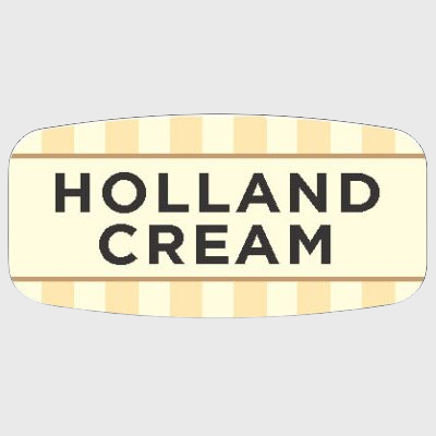 Mini Flavor Label Holland Cream - 1,000/Roll