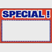Special Sign Card Label - 100/Roll
