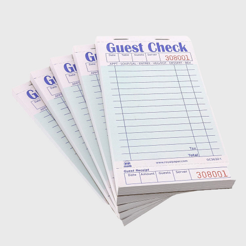 Guest Check Board One Part 14 Lines - 50/Case