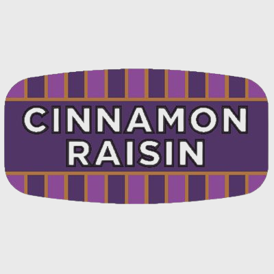 Mini Flavor Label Cinnamon Raisin - 1,000/Roll