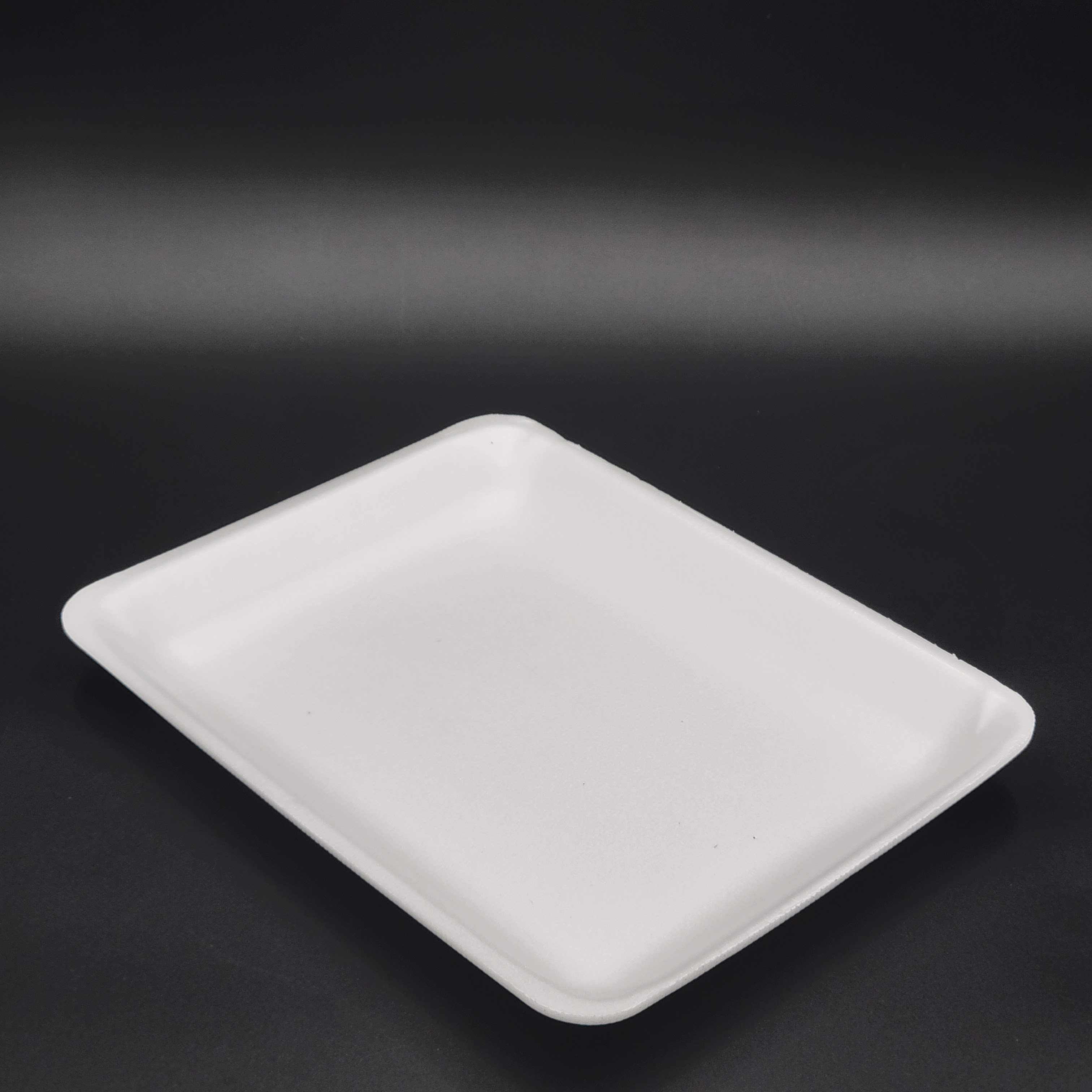 Meat Foam Tray White 8P (8-1/4" x 10-1/2" x 1") - 200/Case