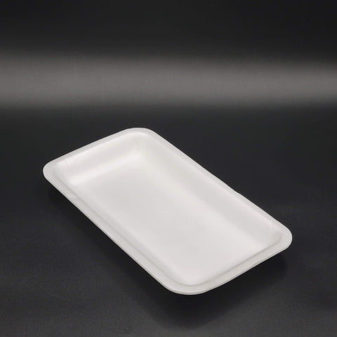 Meat Foam Tray White 10P (10-3/4" x 6" x 1-1/4") - 300/Case