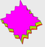 Ultra Glo Burst Sign Card Label - 100/Roll