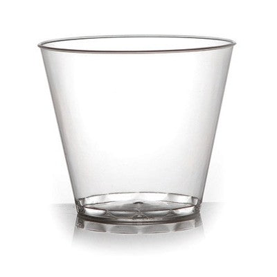 Fineline Savvi Serve 5 oz. Squat Clear Hard Plastic Tumbler 405-CL- 500/Case