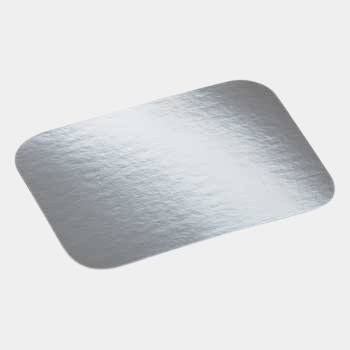 HFA Laminated Foil Board Lids for 2-1/4 lbs. Oblong Foil Pans ZZ-A76021 - 500/Case