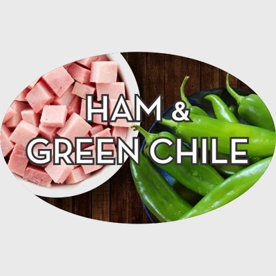 Standard Flavor Label Ham & Green Chile - 500/Roll