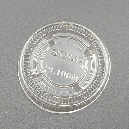 Dart Mfg. Clear Small Plastic Portion Cup Lid for 1 oz. Cups PL100N - 2500/Case