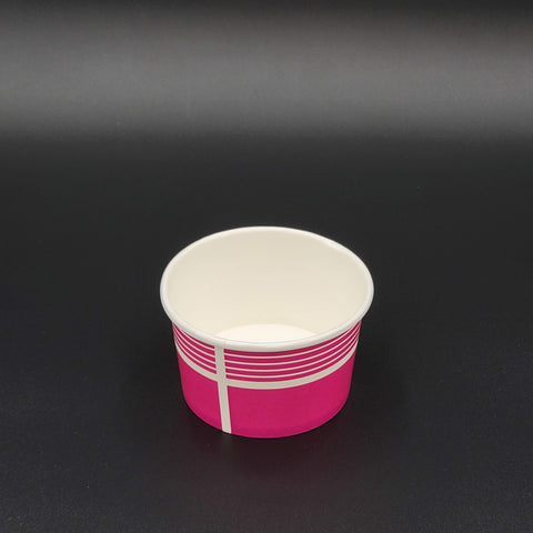 Pink Paper Yogurt Cup 8 oz. - 1000/Case