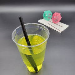 Assorted Colossal 9" Extra Wide Neon Boba Straw - 1600/Case