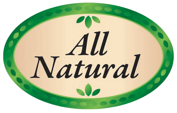 All Natural Bakery/Produce Label - 500/Roll
