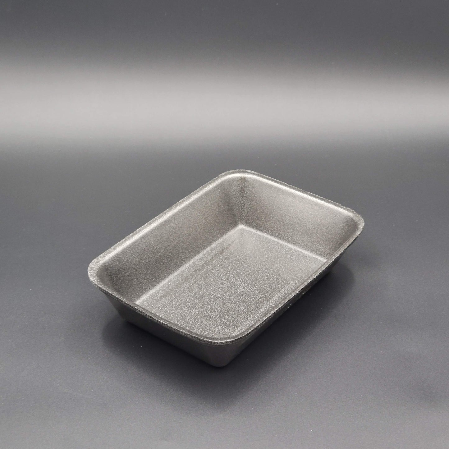 Meat Foam Tray Black 42P 5.6" x 8.3" x 1.7" - 400/Case