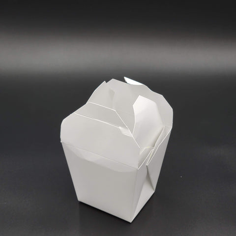 White Paper Chinese Take-Out Container 26 oz. - 500/Case