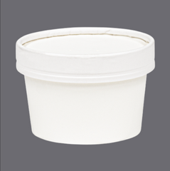 Inno-Pak Small Paper Food Container Lid Paper Bulk Fits 8, 10, 12, & 16 oz. Cups 193955484 - 500/Case