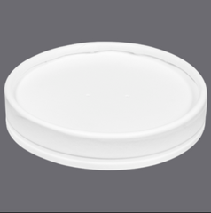 Inno-Pak Small Paper Food Container Lid Paper Bulk Fits 8, 10, 12, & 16 oz. Cups 193955484 - 500/Case