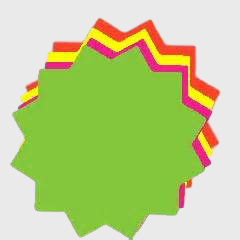 Ultra Glo Star Sign Card Label - 100/Roll