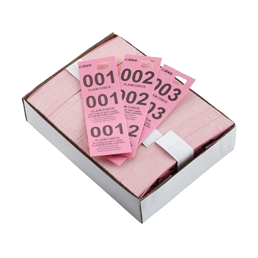 Coat Check Pink - 500 Pieces/Box
