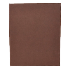 Menu Cover Double Gray Leather-Like Holds 8-1/2" x 11" Paper