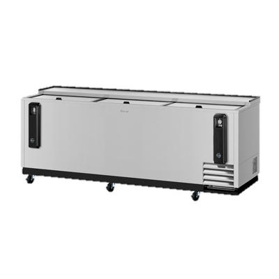 superior-equipment-supply - Turbo Air - Turbo Air Stainless Steel Three Sliding Lid 95" Bottle Cooler