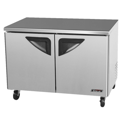 superior-equipment-supply - Turbo Air - Turbo Air Stainless Steel Two-Section 48.25" Undercounter Refrigerator