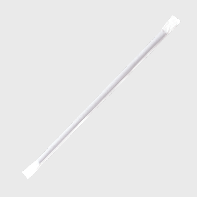 Clear 7.75" Individually Paper Wrapped Straw - 12000/Case