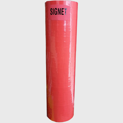 Fluorescent Red Signet Marking Gun Paper Labels - 1 Roll