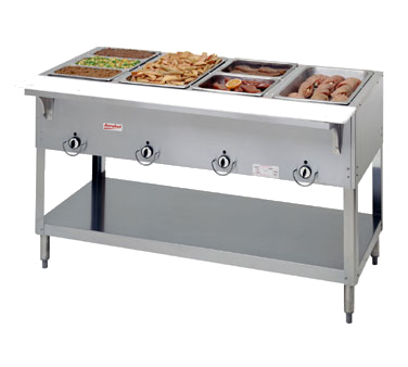 superior-equipment-supply - Duke Manufacturing - Duke Stainless Steel Electric Four Well Hot Food Serving Counter With Carving Board