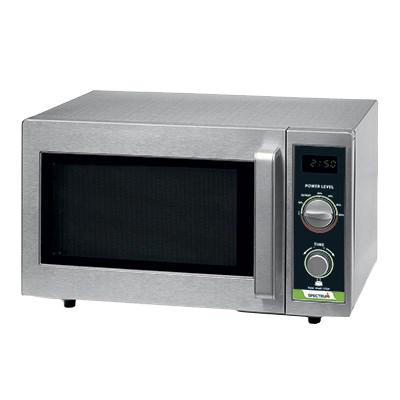Spectrum Commercial Microwave 120v Dial Control Stainless Steel 0.9 Cubic Feet Capacity