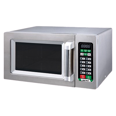 Spectrum Commercial Microwave 120v Touch Control Stainless Steel 0.9 Cubic Feet Capacity