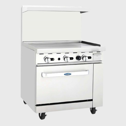 Atosa Stainless LP Gas Range Griddle Top And One Oven 36"W