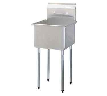superior-equipment-supply - Turbo Air - Turbo Air Stainless Steel 18" Wide One Compartment Prep Sink