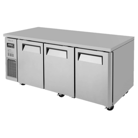 superior-equipment-supply - Turbo Air - Turbo Air Stainless Steel 71" Wide Three-Section Undercounter Refrigerator