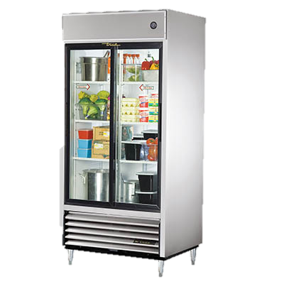 superior-equipment-supply - True Food Service Equipment - True Stainless Steel Two Glass Sliding Door Reach-In Refrigerator