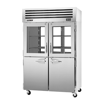 superior-equipment-supply - Turbo Air - Turbo Air Stainless Steel Two-Section 52" Wide Pass-Thru Refrigerator