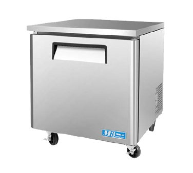 superior-equipment-supply - Turbo Air - Turbo Air Stainless Steel 27.5" Wide One-Section Low Boy Undercounter Refrigerator