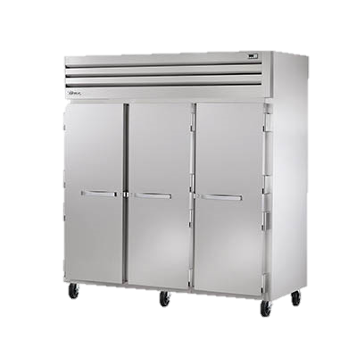 superior-equipment-supply - True Food Service Equipment - True Stainless Steel Three Section Three Solid Door Reach-In Refrigerator