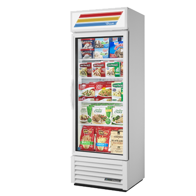 superior-equipment-supply - True Food Service Equipment - True White Powder Coated One-Section Freezer Merchandiser 27"W